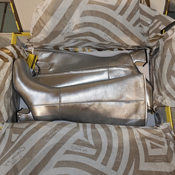 Circus NY By Sam Edelman Women's Oaklyn Wide-Calf Block-Heel Dress Boots Size 6 - Picture 9 of 16